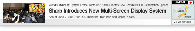 Sharp Introduces New Multi-Screen Display System