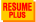 RESUME PLUS